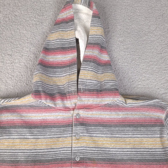 DC Shoes Hoodie Mens Medium Multicolor Sweatshirt Hooded Long Sleeve 1/4 Button - Picture 7 of 16